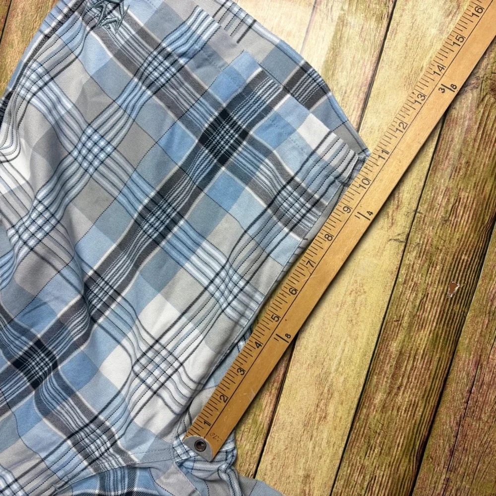 VTG 00s Rusty Plaid Skater Sleaze Walkshorts Men's Size 34 Y2K Grunge Surf Indie
